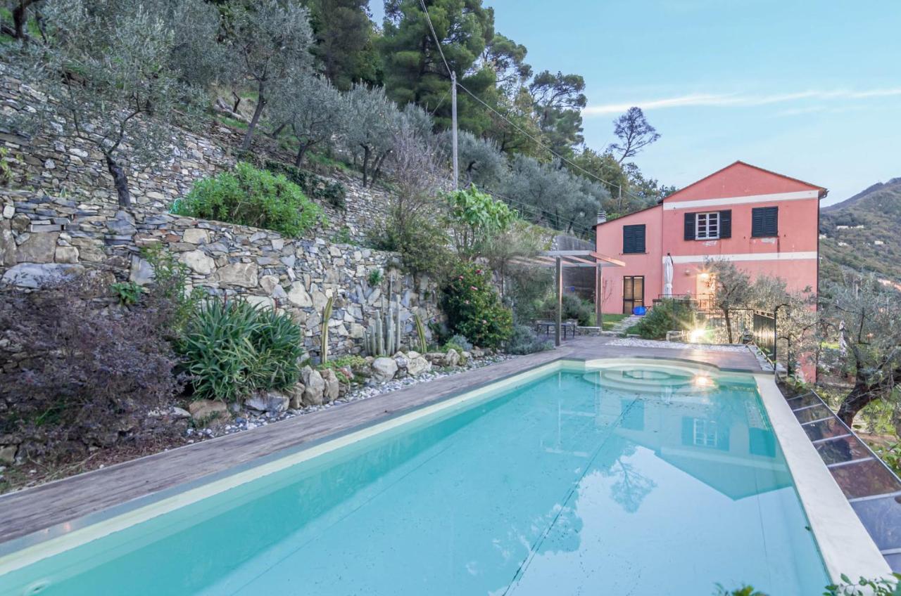 Recco Apartment With View And Pool Εξωτερικό φωτογραφία